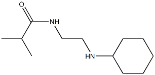 N-[2-(cyclohexylamino)ethyl]-2-methylpropanamide 구조식 이미지