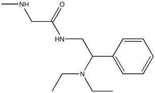 N-[2-(diethylamino)-2-phenylethyl]-2-(methylamino)acetamide 구조식 이미지