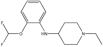 N-[2-(difluoromethoxy)phenyl]-1-ethylpiperidin-4-amine Structure
