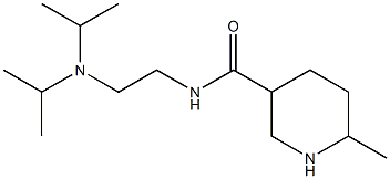 N-[2-(diisopropylamino)ethyl]-6-methylpiperidine-3-carboxamide 구조식 이미지