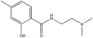 N-[2-(dimethylamino)ethyl]-2-hydroxy-4-methylbenzamide 구조식 이미지