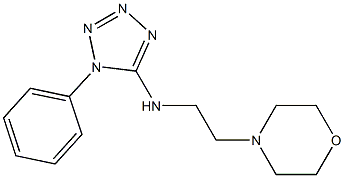 N-[2-(morpholin-4-yl)ethyl]-1-phenyl-1H-1,2,3,4-tetrazol-5-amine Structure