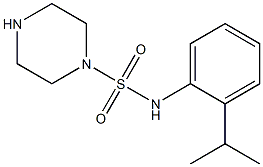 N-[2-(propan-2-yl)phenyl]piperazine-1-sulfonamide 구조식 이미지