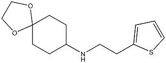 N-[2-(thiophen-2-yl)ethyl]-1,4-dioxaspiro[4.5]decan-8-amine Structure