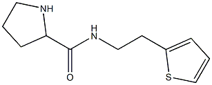 N-[2-(thiophen-2-yl)ethyl]pyrrolidine-2-carboxamide Structure