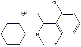 N-[2-amino-1-(2-chloro-6-fluorophenyl)ethyl]-N-methylcyclohexanamine Structure