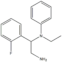 N-[2-amino-1-(2-fluorophenyl)ethyl]-N-ethylaniline 구조식 이미지