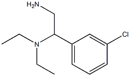 N-[2-amino-1-(3-chlorophenyl)ethyl]-N,N-diethylamine Structure