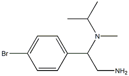 N-[2-amino-1-(4-bromophenyl)ethyl]-N-isopropyl-N-methylamine 구조식 이미지