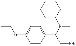 N-[2-amino-1-(4-ethoxyphenyl)ethyl]-N-cyclohexyl-N-methylamine Structure