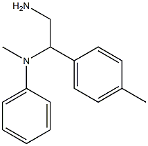 N-[2-amino-1-(4-methylphenyl)ethyl]-N-methyl-N-phenylamine Structure