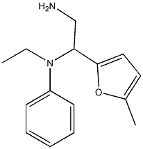 N-[2-amino-1-(5-methyl-2-furyl)ethyl]-N-ethyl-N-phenylamine 구조식 이미지