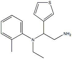 N-[2-amino-1-(thiophen-3-yl)ethyl]-N-ethyl-2-methylaniline Structure