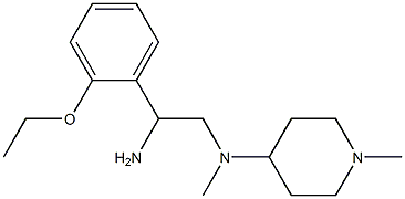 N-[2-amino-2-(2-ethoxyphenyl)ethyl]-N-methyl-N-(1-methylpiperidin-4-yl)amine Structure