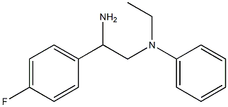 N-[2-amino-2-(4-fluorophenyl)ethyl]-N-ethyl-N-phenylamine 구조식 이미지