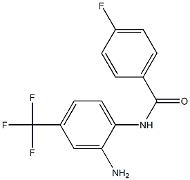 N-[2-amino-4-(trifluoromethyl)phenyl]-4-fluorobenzamide 구조식 이미지