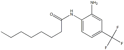 N-[2-amino-4-(trifluoromethyl)phenyl]octanamide 구조식 이미지