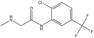 N-[2-chloro-5-(trifluoromethyl)phenyl]-2-(methylamino)acetamide 구조식 이미지