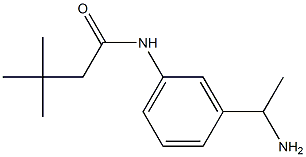 N-[3-(1-aminoethyl)phenyl]-3,3-dimethylbutanamide Structure