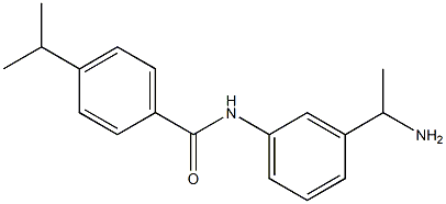 N-[3-(1-aminoethyl)phenyl]-4-(propan-2-yl)benzamide 구조식 이미지