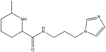 N-[3-(1H-imidazol-1-yl)propyl]-6-methylpiperidine-2-carboxamide 구조식 이미지