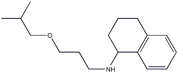 N-[3-(2-methylpropoxy)propyl]-1,2,3,4-tetrahydronaphthalen-1-amine 구조식 이미지