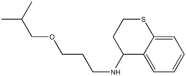 N-[3-(2-methylpropoxy)propyl]-3,4-dihydro-2H-1-benzothiopyran-4-amine Structure