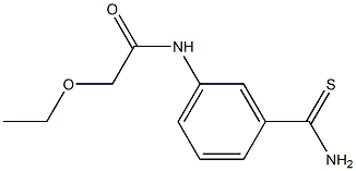 N-[3-(aminocarbonothioyl)phenyl]-2-ethoxyacetamide 구조식 이미지