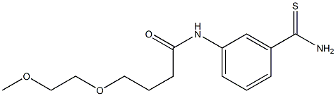 N-[3-(aminocarbonothioyl)phenyl]-4-(2-methoxyethoxy)butanamide Structure