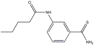 N-[3-(aminocarbonothioyl)phenyl]pentanamide Structure