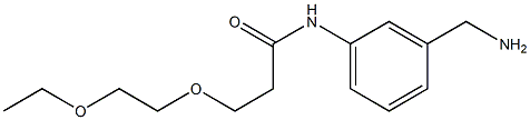 N-[3-(aminomethyl)phenyl]-3-(2-ethoxyethoxy)propanamide 구조식 이미지