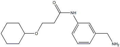 N-[3-(aminomethyl)phenyl]-3-(cyclohexyloxy)propanamide Structure