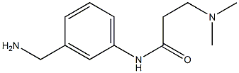 N-[3-(aminomethyl)phenyl]-3-(dimethylamino)propanamide 구조식 이미지