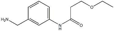 N-[3-(aminomethyl)phenyl]-3-ethoxypropanamide Structure