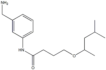 N-[3-(aminomethyl)phenyl]-4-[(4-methylpentan-2-yl)oxy]butanamide 구조식 이미지