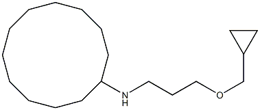 N-[3-(cyclopropylmethoxy)propyl]cyclododecanamine 구조식 이미지