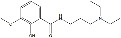 N-[3-(diethylamino)propyl]-2-hydroxy-3-methoxybenzamide 구조식 이미지