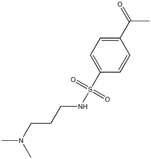 N-[3-(dimethylamino)propyl]-4-acetylbenzene-1-sulfonamide Structure