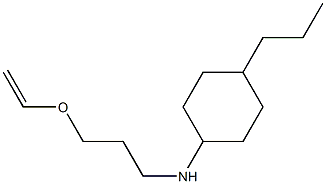 N-[3-(ethenyloxy)propyl]-4-propylcyclohexan-1-amine Structure
