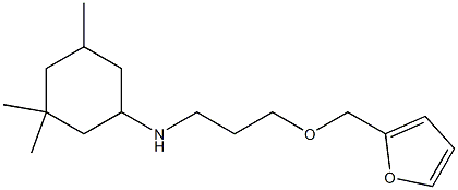 N-[3-(furan-2-ylmethoxy)propyl]-3,3,5-trimethylcyclohexan-1-amine 구조식 이미지