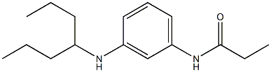 N-[3-(heptan-4-ylamino)phenyl]propanamide 구조식 이미지