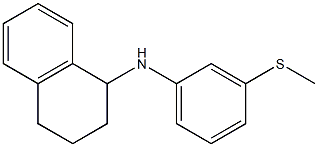 N-[3-(methylsulfanyl)phenyl]-1,2,3,4-tetrahydronaphthalen-1-amine 구조식 이미지