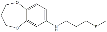 N-[3-(methylsulfanyl)propyl]-3,4-dihydro-2H-1,5-benzodioxepin-7-amine 구조식 이미지