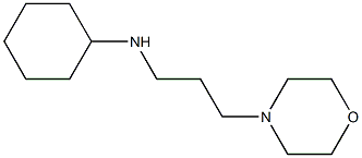 N-[3-(morpholin-4-yl)propyl]cyclohexanamine 구조식 이미지