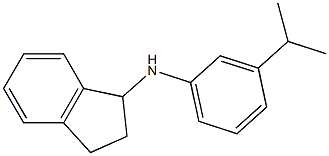 N-[3-(propan-2-yl)phenyl]-2,3-dihydro-1H-inden-1-amine 구조식 이미지