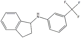 N-[3-(trifluoromethyl)phenyl]-2,3-dihydro-1H-inden-1-amine Structure