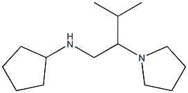 N-[3-methyl-2-(pyrrolidin-1-yl)butyl]cyclopentanamine Structure