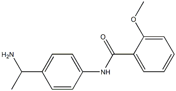 N-[4-(1-aminoethyl)phenyl]-2-methoxybenzamide 구조식 이미지