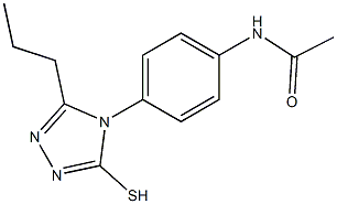 N-[4-(3-propyl-5-sulfanyl-4H-1,2,4-triazol-4-yl)phenyl]acetamide Structure