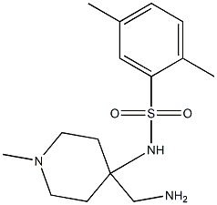 N-[4-(aminomethyl)-1-methylpiperidin-4-yl]-2,5-dimethylbenzene-1-sulfonamide 구조식 이미지